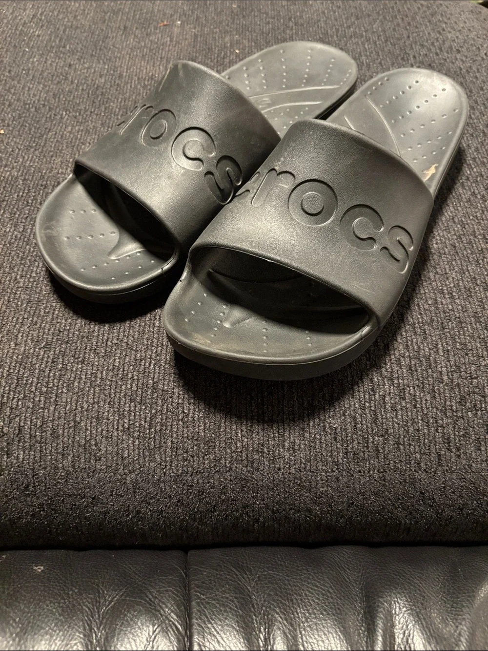 CROCS Men's Black Slide Sandals